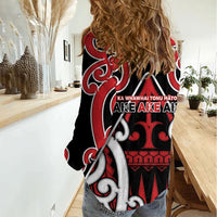New Zealand Maori Language Week Women Casual Shirt Mo Ake Tonu Te Reo LT05 - Polynesian Pride