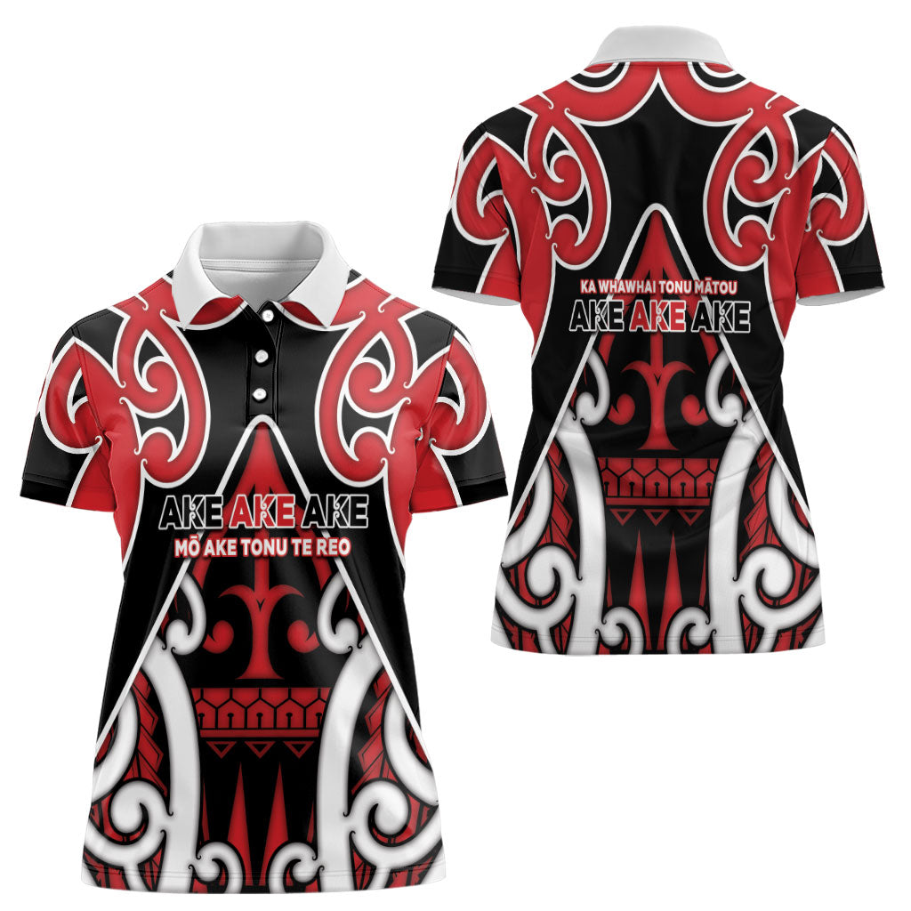 New Zealand Maori Language Week Women Polo Shirt Mo Ake Tonu Te Reo LT05 - Polynesian Pride