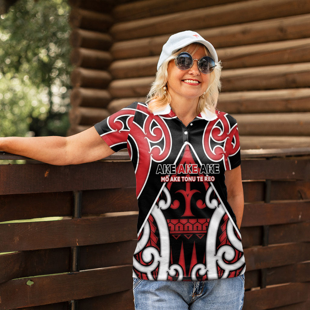 New Zealand Maori Language Week Women Polo Shirt Mo Ake Tonu Te Reo LT05 - Polynesian Pride