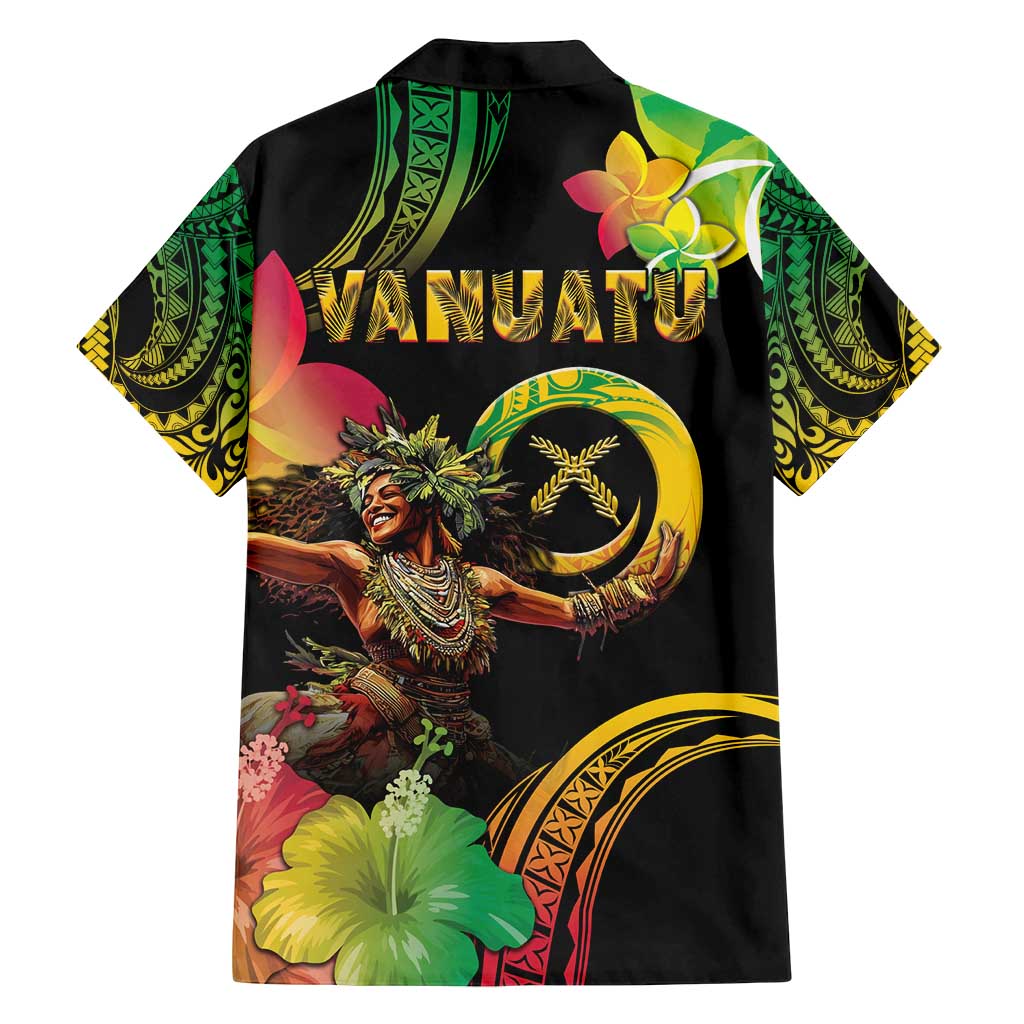 Halo Vanuatu Family Matching Long Sleeve Bodycon Dress and Hawaiian Shirt Beautiful Woman Dancing LT05 - Polynesian Pride