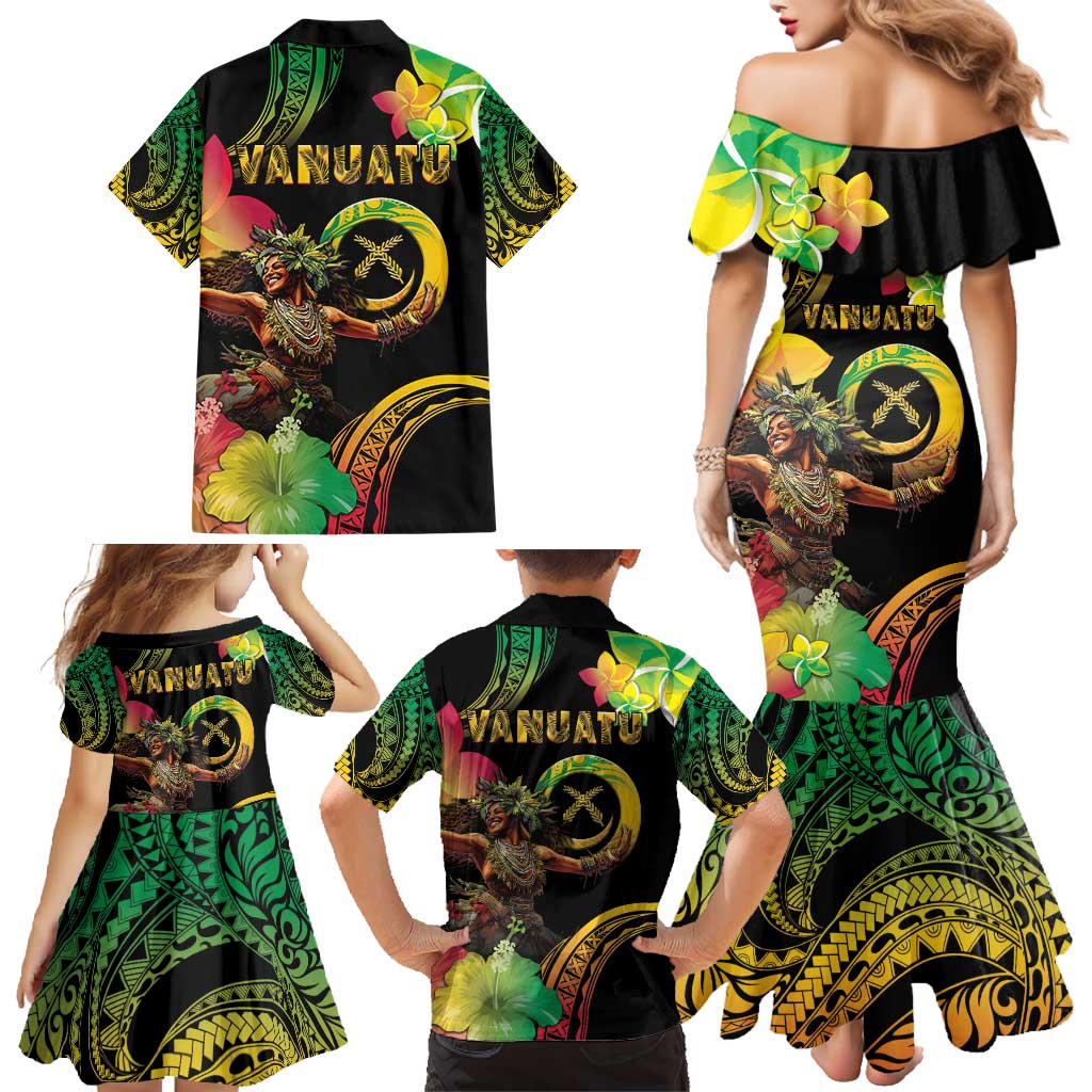 Halo Vanuatu Family Matching Mermaid Dress and Hawaiian Shirt Beautiful Woman Dancing LT05 - Polynesian Pride