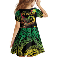 Halo Vanuatu Family Matching Off The Shoulder Long Sleeve Dress and Hawaiian Shirt Beautiful Woman Dancing LT05 - Polynesian Pride