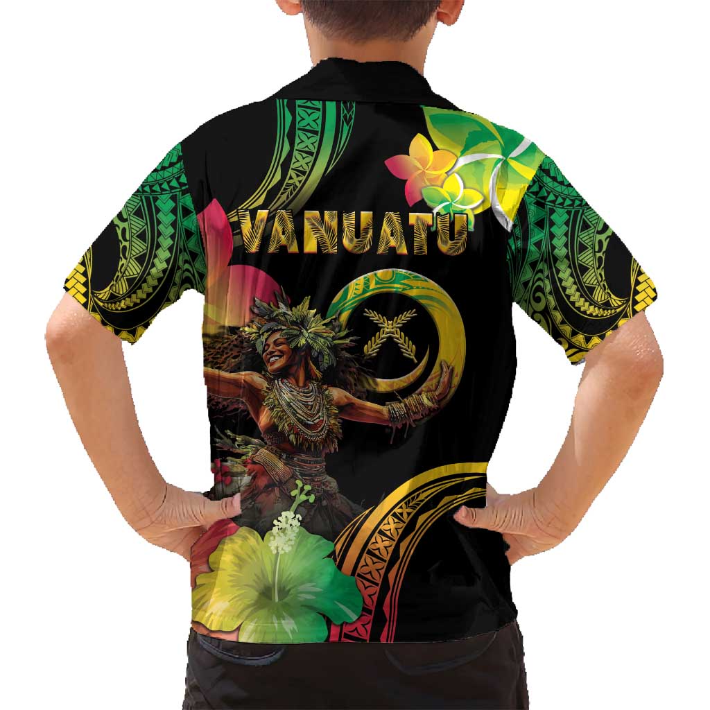 Halo Vanuatu Family Matching Puletasi and Hawaiian Shirt Beautiful Woman Dancing LT05 - Polynesian Pride