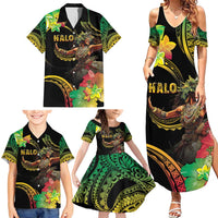 Halo Vanuatu Family Matching Summer Maxi Dress and Hawaiian Shirt Beautiful Woman Dancing LT05 - Polynesian Pride