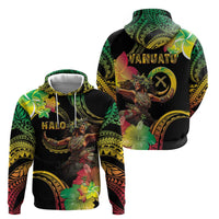 Halo Vanuatu Hoodie Beautiful Woman Dancing LT05 - Polynesian Pride