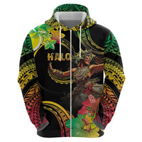 Halo Vanuatu Hoodie Beautiful Woman Dancing LT05 - Polynesian Pride