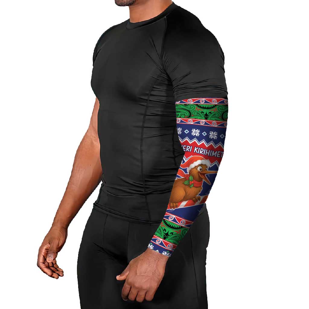 New Zealand Christmas Arm Sleeves Kiwi-sh You A Merry Christmas LT05 - Polynesian Pride
