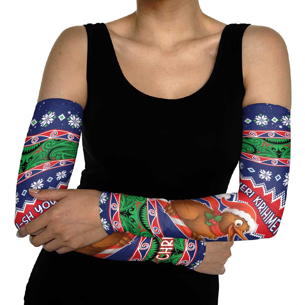 New Zealand Christmas Arm Sleeves Kiwi-sh You A Merry Christmas LT05 - Polynesian Pride