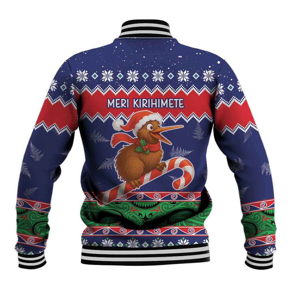 New Zealand Christmas Baseball Jacket Kiwi-sh You A Merry Christmas - Polynesian Pride