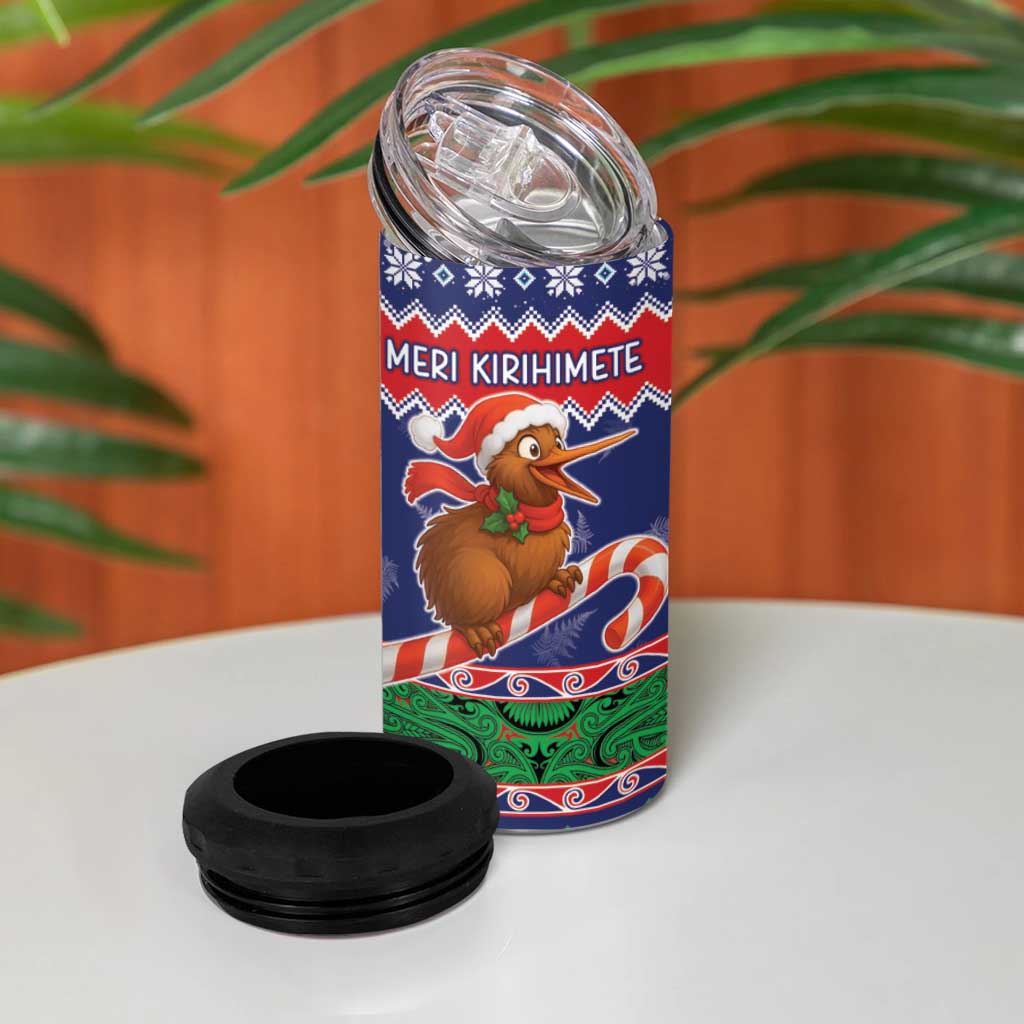 New Zealand Christmas 4 in 1 Can Cooler Tumbler Kiwi-sh You A Merry Christmas LT05 - Polynesian Pride