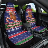 New Zealand Christmas Car Seat Cover Kiwi-sh You A Merry Christmas LT05 One Size Blue - Polynesian Pride