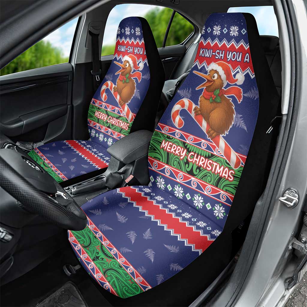 New Zealand Christmas Car Seat Cover Kiwi-sh You A Merry Christmas LT05 - Polynesian Pride