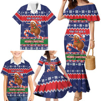 New Zealand Christmas Family Matching Mermaid Dress and Hawaiian Shirt Kiwi-sh You A Merry Christmas LT05 - Polynesian Pride