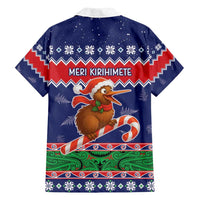 New Zealand Christmas Family Matching Off Shoulder Short Dress and Hawaiian Shirt Kiwi-sh You A Merry Christmas LT05 - Polynesian Pride