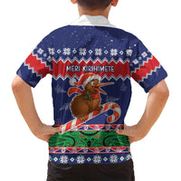 New Zealand Christmas Family Matching Puletasi and Hawaiian Shirt Kiwi-sh You A Merry Christmas LT05 - Polynesian Pride