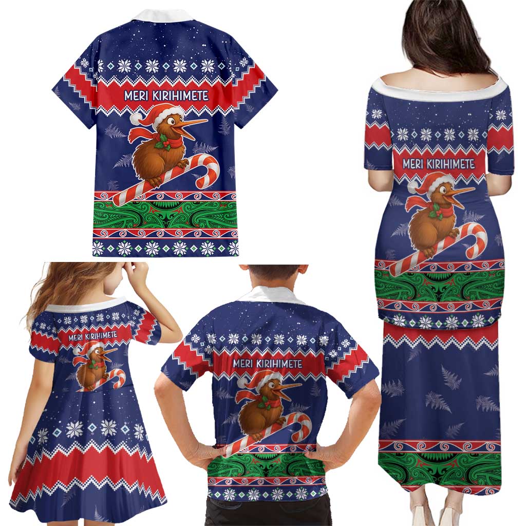 New Zealand Christmas Family Matching Puletasi and Hawaiian Shirt Kiwi-sh You A Merry Christmas LT05 - Polynesian Pride