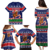 New Zealand Christmas Family Matching Puletasi and Hawaiian Shirt Kiwi-sh You A Merry Christmas LT05 - Polynesian Pride