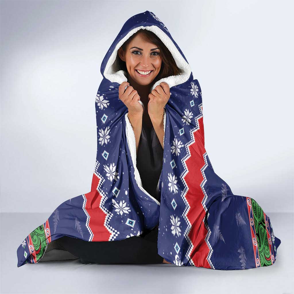 New Zealand Christmas Hooded Blanket Kiwi-sh You A Merry Christmas LT05 - Polynesian Pride