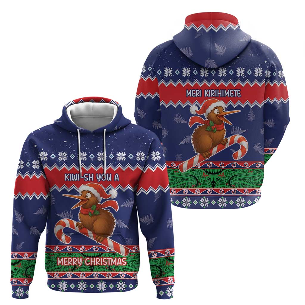 New Zealand Christmas Hoodie Kiwi-sh You A Merry Christmas LT05 - Polynesian Pride