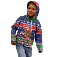 New Zealand Christmas Kid Hoodie Kiwi-sh You A Merry Christmas LT05 - Polynesian Pride