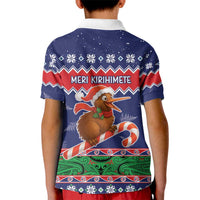 New Zealand Christmas Kid Polo Shirt Kiwi-sh You A Merry Christmas LT05 - Polynesian Pride