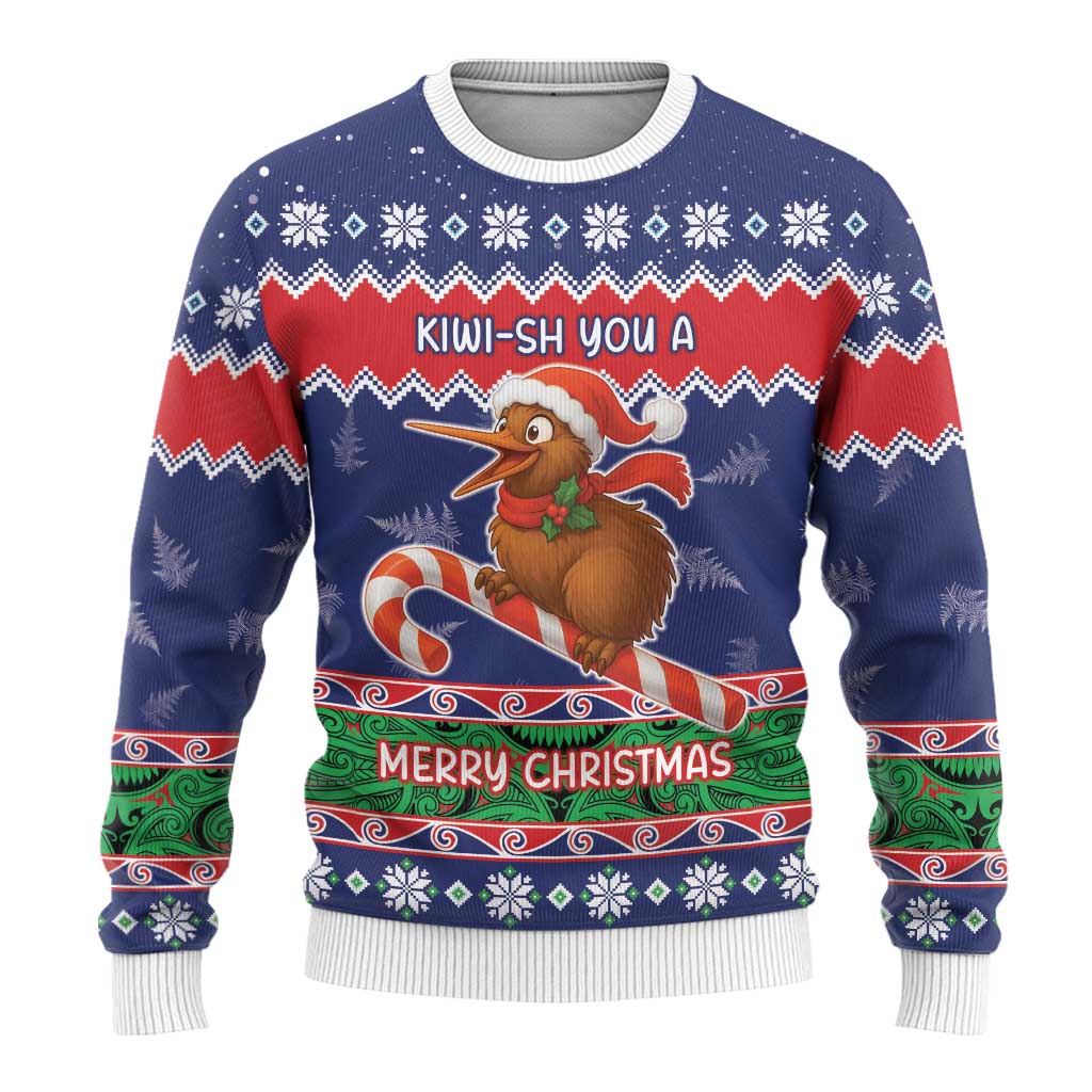 New Zealand Christmas Ugly Christmas Sweater Kiwi-sh You A Merry Christmas LT05 - Polynesian Pride