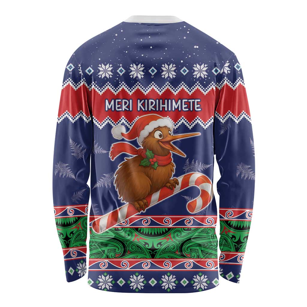 New Zealand Christmas Long Sleeve Shirt Kiwi-sh You A Merry Christmas LT05 - Polynesian Pride
