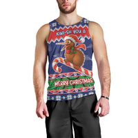 New Zealand Christmas Men Tank Top Kiwi-sh You A Merry Christmas LT05 - Polynesian Pride