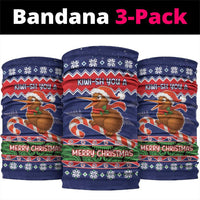 New Zealand Christmas Neck Gaiter Kiwi-sh You A Merry Christmas LT05 package One Size: 25*50cm Blue - Polynesian Pride