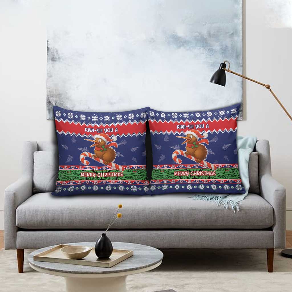 New Zealand Christmas Pillow Cover Kiwi-sh You A Merry Christmas LT05 - Polynesian Pride