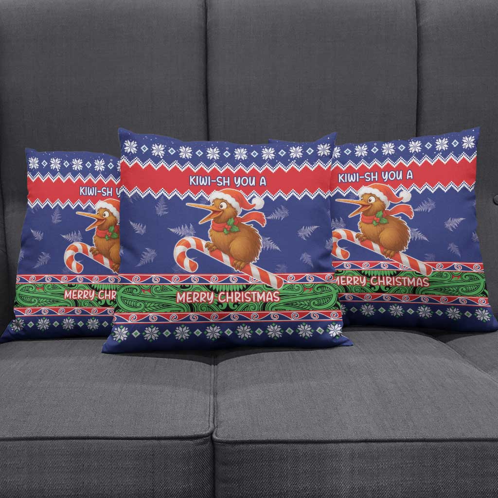New Zealand Christmas Pillow Cover Kiwi-sh You A Merry Christmas LT05 - Polynesian Pride