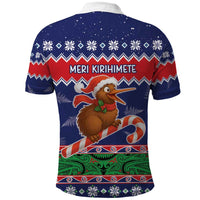 New Zealand Christmas Polo Shirt Kiwi-sh You A Merry Christmas LT05 - Polynesian Pride