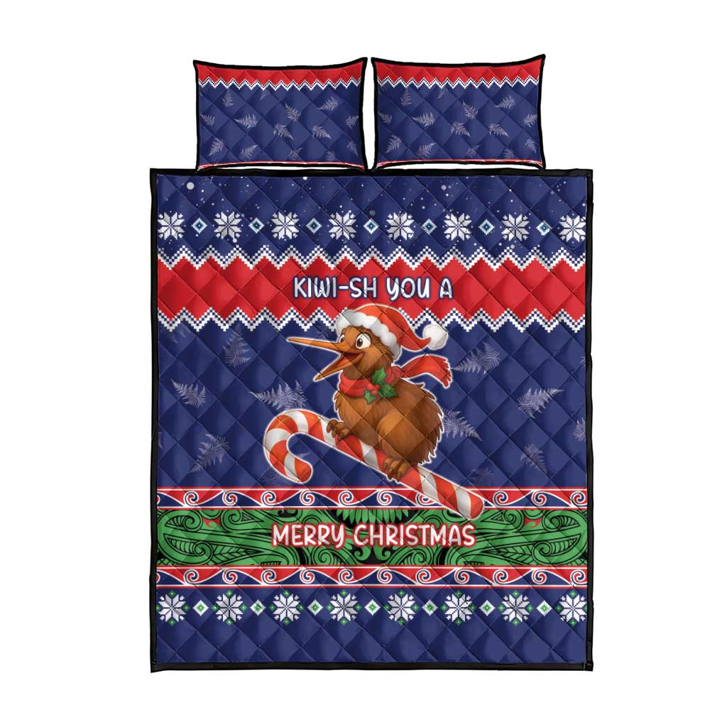New Zealand Christmas Quilt Bed Set Kiwi-sh You A Merry Christmas LT05 - Polynesian Pride