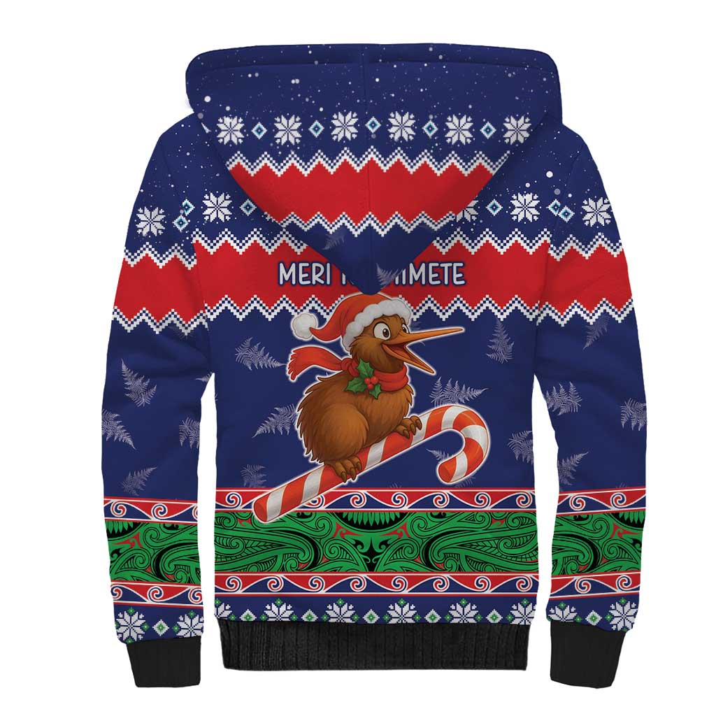 New Zealand Christmas Sherpa Hoodie Kiwi-sh You A Merry Christmas LT05 - Polynesian Pride