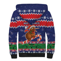 New Zealand Christmas Sherpa Hoodie Kiwi-sh You A Merry Christmas LT05 - Polynesian Pride