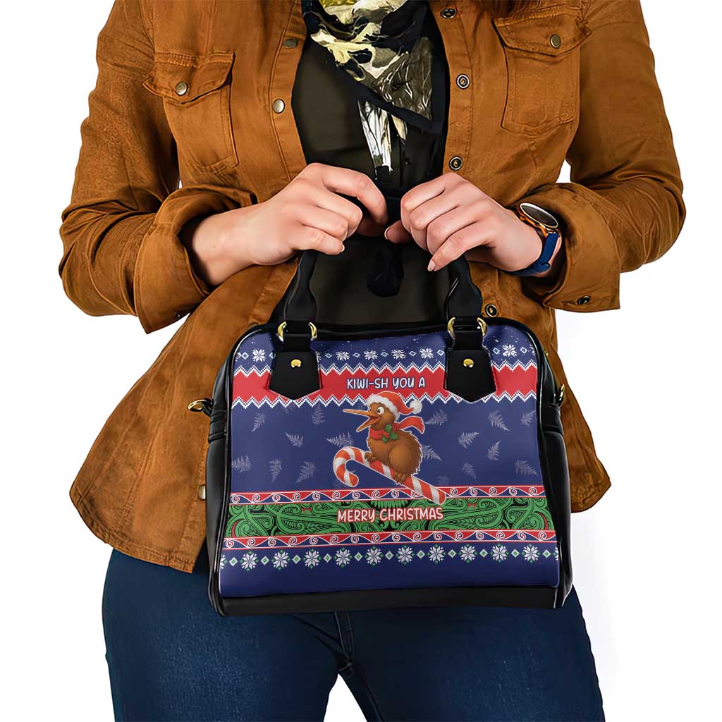 New Zealand Christmas Shoulder Handbag Kiwi-sh You A Merry Christmas LT05 - Polynesian Pride