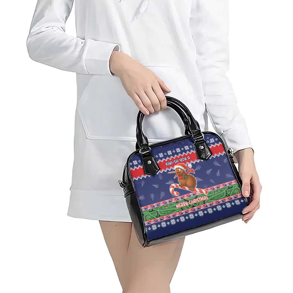 New Zealand Christmas Shoulder Handbag Kiwi-sh You A Merry Christmas LT05 - Polynesian Pride