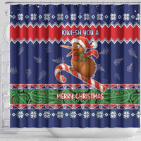 New Zealand Christmas Shower Curtain Kiwi-sh You A Merry Christmas LT05 - Polynesian Pride