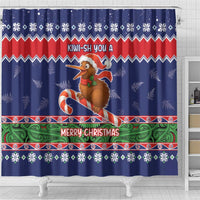 New Zealand Christmas Shower Curtain Kiwi-sh You A Merry Christmas LT05 - Polynesian Pride