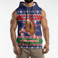 New Zealand Christmas Sleeveless Hoodie Kiwi-sh You A Merry Christmas LT05 - Polynesian Pride