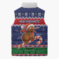 New Zealand Christmas Sleeveless Puffer Jacket Kiwi-sh You A Merry Christmas LT05 - Polynesian Pride