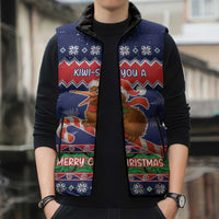 New Zealand Christmas Sleeveless Puffer Jacket Kiwi-sh You A Merry Christmas LT05 - Polynesian Pride