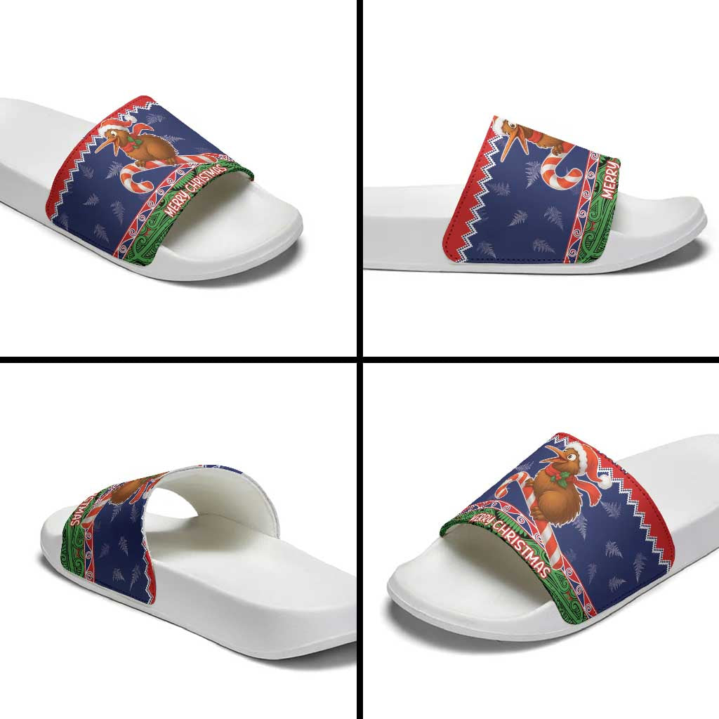 New Zealand Christmas Slide Sandals Kiwi-sh You A Merry Christmas LT05 - Polynesian Pride