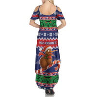 New Zealand Christmas Summer Maxi Dress Kiwi-sh You A Merry Christmas LT05 - Polynesian Pride