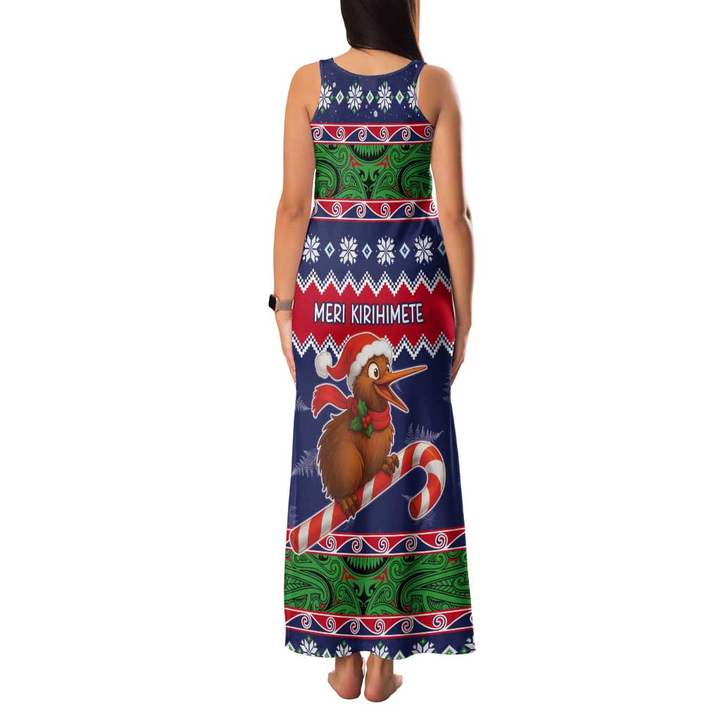 New Zealand Christmas Tank Maxi Dress Kiwi-sh You A Merry Christmas LT05 - Polynesian Pride