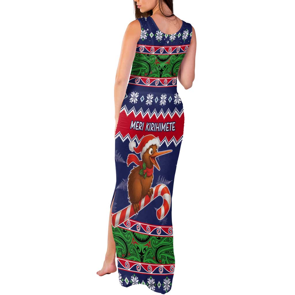 New Zealand Christmas Tank Maxi Dress Kiwi-sh You A Merry Christmas LT05 - Polynesian Pride