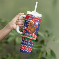 New Zealand Christmas Tumbler With Handle Kiwi-sh You A Merry Christmas LT05 - Polynesian Pride