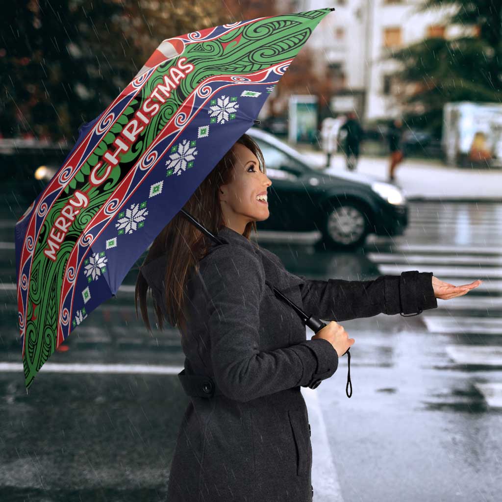 New Zealand Christmas Umbrella Kiwi-sh You A Merry Christmas LT05 - Polynesian Pride