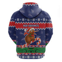 New Zealand Christmas Zip Hoodie Kiwi-sh You A Merry Christmas LT05 - Polynesian Pride