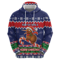 New Zealand Christmas Zip Hoodie Kiwi-sh You A Merry Christmas LT05 - Polynesian Pride